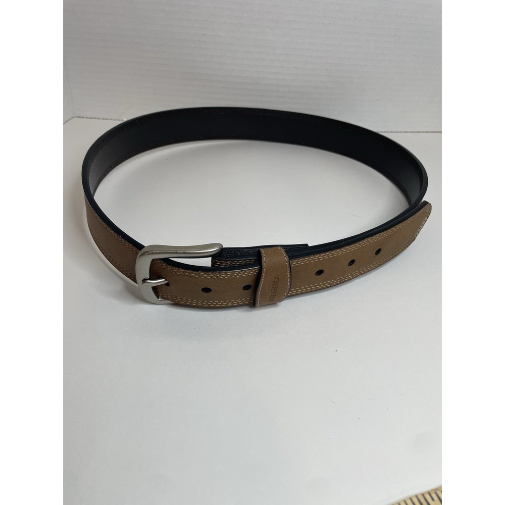 Brahma Belt Tan Vegan Leather Dress Belt Belt Size M 34-36" Long Length NWOT